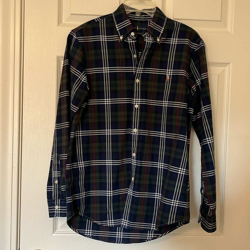 EUC men’s Polo Ralph Lauren plaid twill oxford